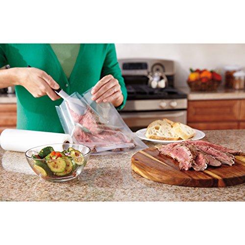 FoodSaver GameSaver Vacuum Sealer Bags, Rolls for Custom Fit Airtight Food Storage and Sous Vide, 8" x 20' (Pack of 6)