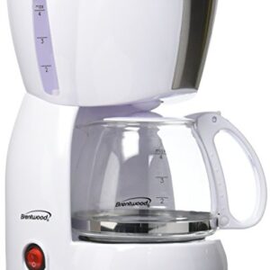 Brentwood 4-Cup Coffee Maker (White)