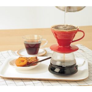 Hario V60 Ceramic Coffee Dripper Pour Over Cone Coffee Maker Size 01, White
