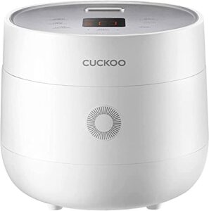cuckoo cr-0375f | 3-cup/0.75-quart (uncooked) micom rice cooker | 10 menu options: oatmeal, brown rice & more, touch-screen, nonstick inner pot | white