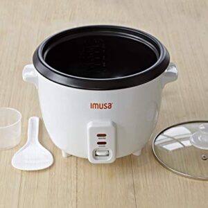 IMUSA USA GAU-00012 Electric NonStick Rice Cooker 5-Cup (Uncooked) 10-Cup (Cooked), White