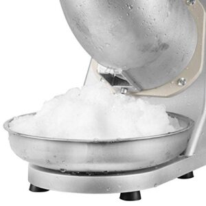 ZENY Electric Ice Crushers 300W 2000r/min w/Stainless Steel Blade Shaved Ice Snow Cone Maker Kitchen Machine (Silver)