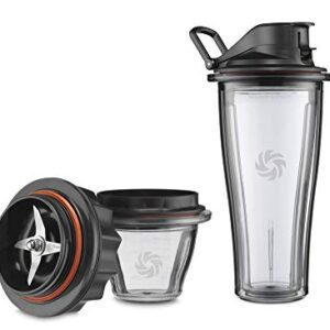 Vitamix Blending Cup and Bowl Starter Kit for Vitamix Ascent and Venturist machines, Clear, 20 oz. cup and 8 oz. bowl