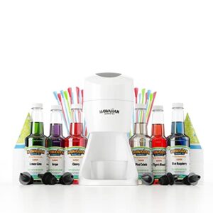 hawaiian shaved ice s900a shaved ice and snow cone machine with 6 flavor syrup pack and accessories