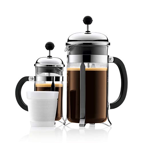 Bodum Chambord French Press Coffee and Tea Maker, 12 Ounce, Chrome