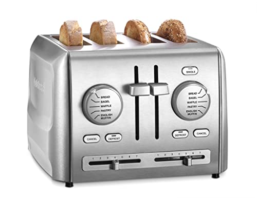 Cuisinart CPT-640P1 4-Slice Custom Select Toaster, Stainless Steel