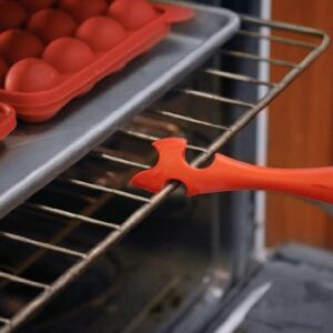 Norpro 1229 Silicone Oven Rack Push/Pull Tool, Red