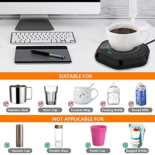 Coffee Mug Warmer, Smart Coffee Cup Warmer with Pressure-Induced Auto On/Off, Coffee Accessories for Home Office Desk