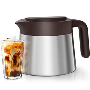 simpletaste cold brew coffee maker, 1.8l/61oz, premium quality stainless steel pot and filter, perfect for homemade iced coffee