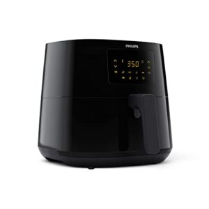 Philips Essential Airfryer XL 2.65lb/6.2L Capacity Digital Airfryer with Rapid Air Technology, Easy Clean Basket, Black- HD9270/91