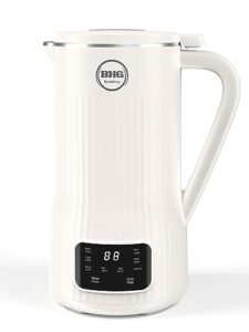 buaiahug 20oz nut milk maker machine - multi-functional automatic almond milk machine with 10 blades, plant-based milk, oat, soy, oat, and dairy free beverages with 12 hours timer/auto-clean/room temp/keep warm/boil