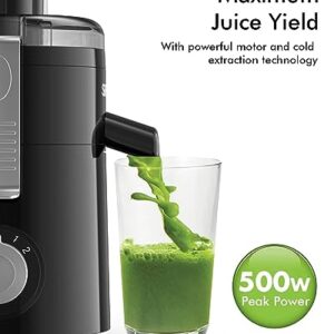 Juicer Machines, SiFENE Compact Centrifugal Juicer Extractor, Juice Maker for Vegetable and Fruit with 3-Speed Setting, BPA Free, Easy to Clean, Black