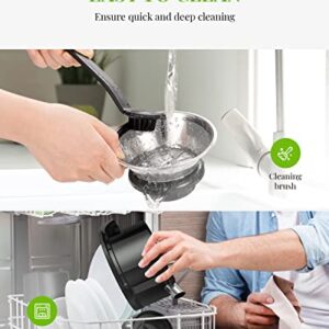 Juicer Machines with 1000W Motor, GDOR Extra Wide 3” Feed Chute Juicer, Juice Extractor for Whole Fruits and Vegetables, Easy to Clean Juice Maker, Centrifugal Juicer, BPA-Free, Anti-Drip, Silver