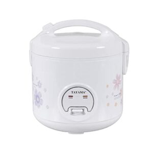 tayama automatic rice cooker & food steamer 10 cup, white (trc-10rs)