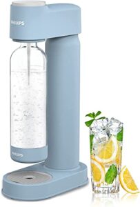 philips sparkling water maker soda maker soda streaming machine for carbonating with 1l carbonating bottle, seltzer fizzy water maker, compatible with any screw-in 60l co2 carbonator(not included)