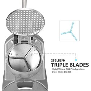 BI-DTOOL Electric Ice Crusher Triple Blades Ice Crusher Shaver 286lbs/hr Stainless Steel Shaved Ice Machine 380W Snow Cone Machine 1500 RPM Ice Shaving Machine Commercial And Domestic Silver