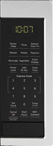 GE Smart Countertop Microwave Oven | Complete with Scan-to-Cook Technology and Wifi-Connectivity | 0.9 Cubic Feet Capacity, 900 Watts | Smart Home & Kitchen Essentials | Stainless Steel