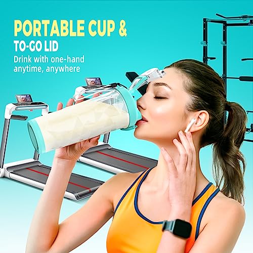 20oz Portable Blender, 5000mAh Rechargeable Personal Blender For Shakes and Smoothie, 6 Stainless Steel Blades USB and BPA-Free Mini Portable Blender for Fresh Juicer Kitchen/Gym/Travel/Office