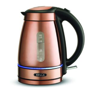 bella (14753) 1.7 liter electric tea kettle copper chrome