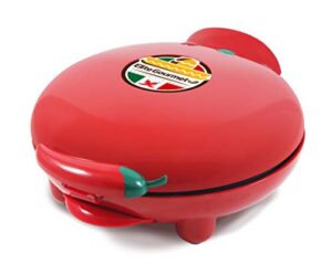 elite gourmet eqd413# non-stick electric, mexican taco tuesday quesadilla maker, easy-slice 6-wedge, grilled cheese, 8 inch, red