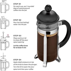 Bodum Java French Press Coffee Maker, 34 Ounce, 1 Liter, (8 Cup), Black