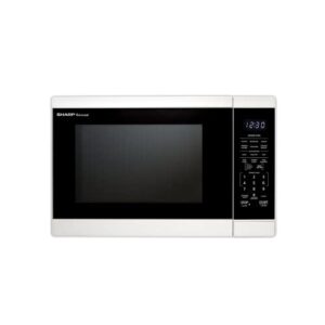 sharp zsmc1461hw oven with removable 12.4" carousel turntable, 1.4 cubic feet, 1100 watt countertop microwave, cuft, white