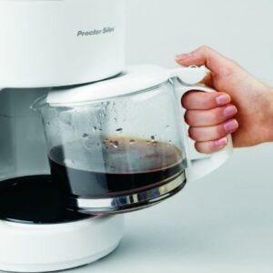 Proctor Silex Compact Coffee Maker Discontinued, 10 Cups, White