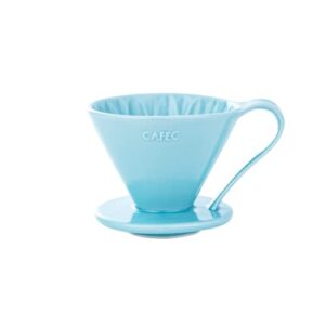 三洋産業 sanyo sangyo cafec cfd-4bl flower dripper, cup4, blue