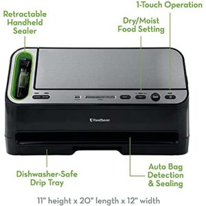 FoodSaver V4440 2-in-1 Automatic Vacuum Sealing System and This bundle includes a FoodSaver V4440 2-in-1 Automatic Vacuum Sealing System and Quart-Sized Bags, 44-Pack Bundle