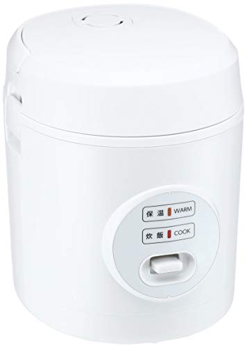 Yamazen Rice Cooker 0.5 to 1.5 Pair Small Mini Rice Cooker White YJE-M150 (W)