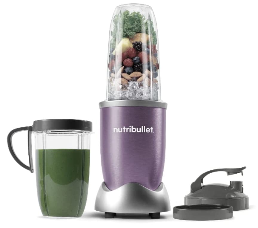 NutriBullet Pro 900 Watt Hi-Speed Blender/Mixer Twist and Blend 9-Piece Set (Lilac)