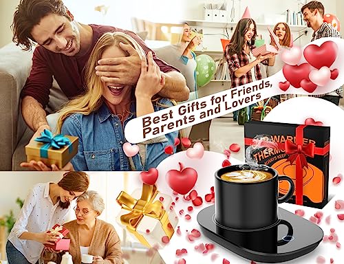 Coffee Mug Warmer, Candle Warmer, Gravity-Induction Coffee Warmer for Desk Auto Shut Off/On, Candle Wax Cup Warmer Fits Most Cups & Jar Candles, Heated Mug Heater for Coffee and Tea, Coffee Gifts