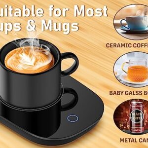 Coffee Mug Warmer, Candle Warmer, Gravity-Induction Coffee Warmer for Desk Auto Shut Off/On, Candle Wax Cup Warmer Fits Most Cups & Jar Candles, Heated Mug Heater for Coffee and Tea, Coffee Gifts