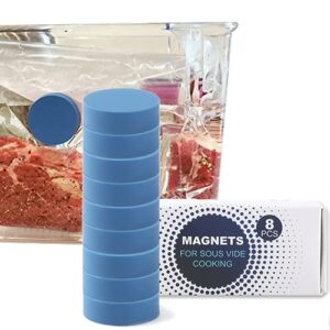 (8-pack) sous vide magnetical weights works on all sous vide machines, silicone-coated sous vide magnets