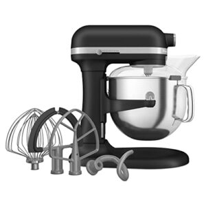 KitchenAid NEW 7 Quart Bowl Lift Stand Mixer with Double Flex Edge Beater KSM70SK, Cast Iron