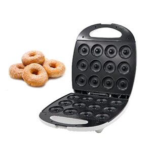 LKJHSDFG Electric Donut Maker, 12 Holes Commercial Doughnut Making Machine Non-Stick Teflon Coating Double Sides Heating Doughnut Maker for Restaurant Bakery Snack Bar