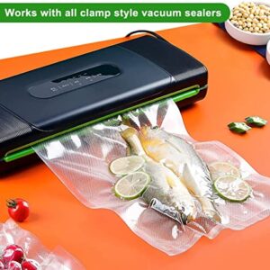 Food Vacuum Sealer Bags Rolls with Commercial Grade,Kitchen 5 Rolls Food Saver Bags,(12+15+17+20+22) x500cm Sous Vide Bags Rolls with BPA Free for All Vacuum Sealer,Great for Food Vac Storage