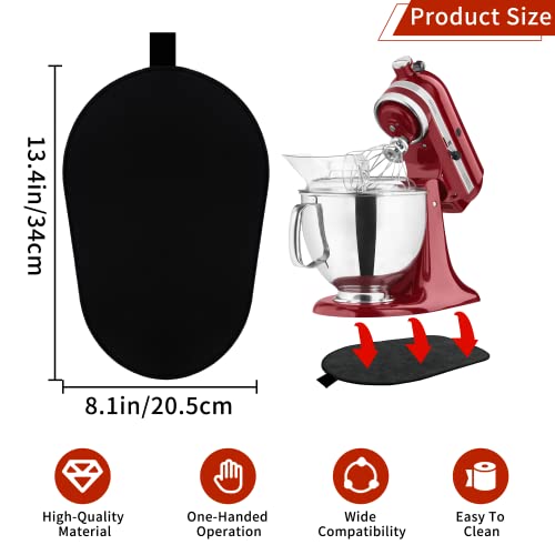 Sliding Mat for Kitchenaid Mixer with Black Kitchen Accessory,Mover Slider Mat Pad for 5-8 Qt Bowl Lift Stand Mixer, Kitchen Appliances Slider Mat, Kitchen Aid Mixers Accessories