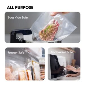 Vacuum Sealer Roll (8” x 75’ and 11” x 75’) Keeper with Cutter - Premium Seal Bags for Food Saver, Ideal for Meal Prep, Sous Vide, and Storage, Vesta Precision