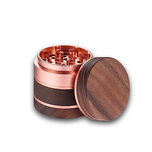 RUKIOO Wooden Spice Grinder 2.5" Rose Gold