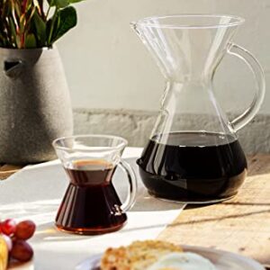 Chemex Pour-Over Glass Coffeemaker - Glass Handle Series - 8-Cup - Exclusive Packaging