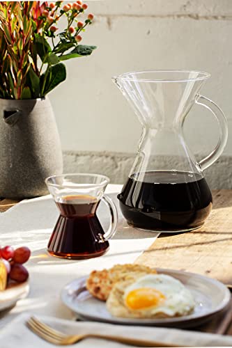 Chemex Pour-Over Glass Coffeemaker - Glass Handle Series - 8-Cup - Exclusive Packaging