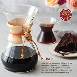 Chemex Pour-Over Glass Coffeemaker - Glass Handle Series - 8-Cup - Exclusive Packaging