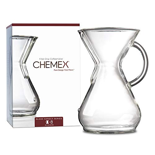 Chemex Pour-Over Glass Coffeemaker - Glass Handle Series - 8-Cup - Exclusive Packaging