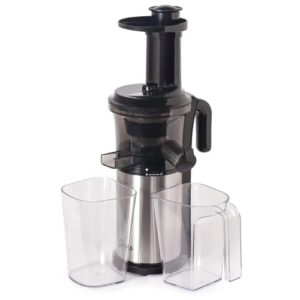 shine kitchen co sjv-107-a cold press slow masticating juicer, stainless steel
