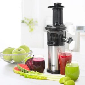 Shine Kitchen Co SJV-107-A Cold Press Slow Masticating Juicer, Stainless Steel