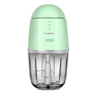 food processor - cordless mini food processor & portable small food chopper for vegetables fruit salad onion garlic,kitchen,1.3cup 10 0z,150 watts,glass container dishwasher safe (green)