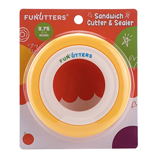 FUNUTTERS Sandwich Cutter and Sealer, 3.75'', Uncrustables Maker, Sandwich Decruster and Sealer for PB&J Crustless Sandwiches