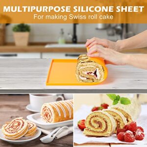 4PCS Silicone Dehydrator Sheets Dehydrator Mats with Edge for Fruit Leather Liquid Fruits Meat Vegetables Herbs,Avkast Non-stick Dehydrator Trays with Silicone Scraper Compatible with Cosori CP267-FD