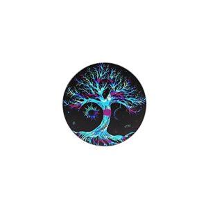 Large Grinder, 2.5 inch Tree of Life Sun Moon Galaxy Grinder- Herb Grinder, (Blue Tree)